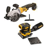 DeWalt DCS571N 18v Brushless XR 115mm Circular Saw & DCW200N Orbital Sander