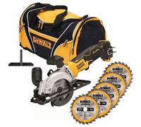 Dewalt Dcs571N 18V Brushless Xr 115mm Compact Multi Material Saw + Bag + 5 Blade