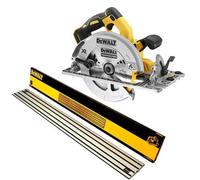 Dewalt Dcs572N 18V Xr Brushless 184mm Circular Saw Plunge Base+ 1.5M Guide Rail