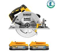 DeWalt DCS572N 18V XR Brushless Circular Saw 184mm With 2 x 1.7Ah Batteries