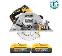 DeWalt DCS572N 18V XR Brushless Circular Saw 184mm With 2 x 5.0Ah Batteries