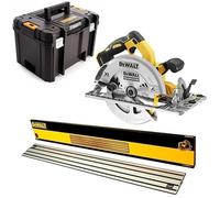 DEWALT DCS572NT 18v XR Brushless 184mm Circular Saw Plunge Base+ 1.5m Guide Rail