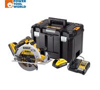 DEWALT DCS573 18v XR Cordless Brushless FLEXVOLT High Power Circular Saw 190mm 2 x 5ah Li-ion Powerstack