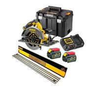 Dewalt Dcs576T2 54V Xr Flexvolt Circular Saw 190mm + 1.5M Guide Rail + 2 X 6Ah