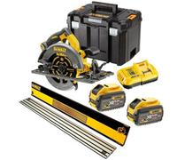 Dewalt Dcs576X2 54V Xr Flexvolt Circular Saw 190mm + 1.5M Guide Rail + 2 X 9Ah