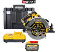 DeWalt DCS579 54V XR Brushless Circular Saw + 1 x 9.0Ah Battery, Charger & Case