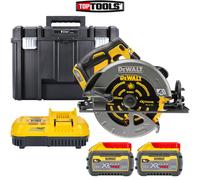 DeWalt DCS579 54V XR Brushless Circular Saw + 2 x 9Ah Batteries, Charger & Case