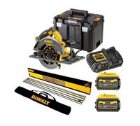 Dewalt Dcs579T2 54V Xr Flexvolt Circular Saw 190mm + 1.5M Guide Rail + 2 X 6.0Ah