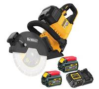 Dewalt Dcs691T2 54V Xr Flexvolt Cut Off Saw 230mm Disc Cutter Wireless - 2X 6Ah