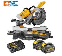 DEWALT DCS727T2 250mm 54V FLEXVOLT Cordless Slide Mitre Saw Inc 2x 6Ah Batteries