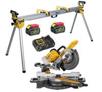 Dewalt Dcs727T2 Xr 2 X 54V Flexvolt Cordless 205mm Mitre Saw + De7023 Leg Stand