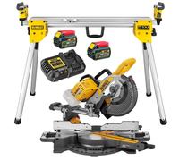 Dewalt DCS727T2 XR 2 X 54v Flexvolt Cordless 250mm Mitre Saw + DE7033 Leg Stand