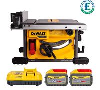 Dewalt DCS7485 54V XR Brushless Table Saw With 2 x 9.0Ah Batteries & Charger