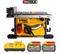 Dewalt DCS7485 54V XR Brushless Table Saw With 2 x 9.0Ah Batteries & Charger