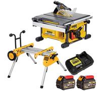 Dewalt DCS7485N 54V Brushless Table Saw 2 x 6.0 Battery Charger & Rolling Stand