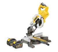 DEWALT DCS777T2 54V 216mm Sliding Compound Mitre Saw with 2 x 6Ah Batteries & Charger