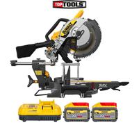 DeWalt DCS781 54v XR FLEXVOLT Cordless Sliding Mitre Saw 305mm 2 x 9ah Li-ion