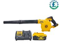 DEWALT DCV100 18V Li-Ion XR Compact Jobsite Blower + 1 x 5Ah Battery & Charger
