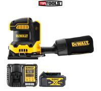 DeWalt DCW200 18V XR Brushless 1/4" Palm Sander With 1 x 4.0Ah Battery & Charger