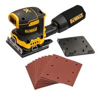 Dewalt DCW200N Cordless Brushless 18v XR 1/4 Sheet Palm Sander +10 Sheets