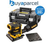 Dewalt DCW200N Cordless Brushless 18v XR 1/4 Sheet Palm Sander Hook Loop + Tstak