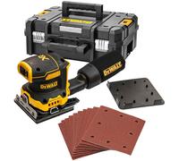 Dewalt DCW200N Cordless Brushless 18v XR 1/4 Sheet Palm Sander Tstak + 10 Sheets