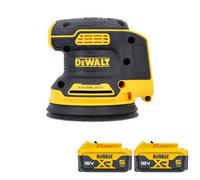 Dewalt Dcw210 18V Cordless Brushless Orbital Sander With 2 X 5Ah Batteries