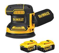 Dewalt DCW210N 18V Brushless 125mm Random Orbital Sander with 2 x 5.0Ah DCB184 Batteries