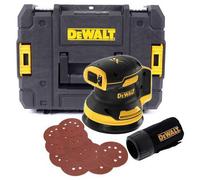 Dewalt Dcw210N Cordless Brushless 18V Xr Orbital Sander 125mm + Tstak +10 Sheets