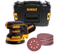 Dewalt Dcw210N Cordless Brushless 18V Xr Orbital Sander 125mm + Tstak +50 Sheets