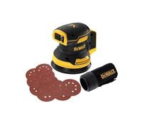 Dewalt DCW210N Cordless Brushless 18v XR Random Orbital Sander 125mm + 10 Sheets