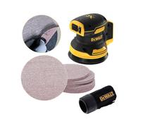 Dewalt DCW210N Cordless Brushless 18v XR Random Orbital Sander 125mm + 25 x Mesh