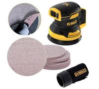 Dewalt Dcw210N Cordless Brushless 18V Xr Random Orbital Sander 125mm + 25 X Mesh