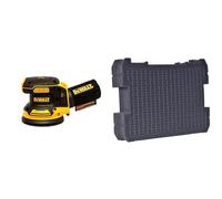 DEWALT DCW210N-XJ Cordless Sander 18V XR Brushless 125mm Bare Unit & DWST1-72364 T-STAK Foam Inlay, Dark Grey