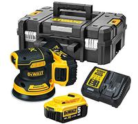 DEWALT DCW210P2-QW Sandpaperdora Rotorbital Sin Escobillas XR 18v Con 2 Baterias Li-ion 5.0ah for DIYers & professionals, made for cutting and finishing jobs, 18v, 5.0ah, single unit