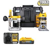 Dewalt DCW604NT 18V Brushless Router + Base, 1 x 5.0Ah Battery, Charger & Case