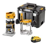 Dewalt DCW604NT 18V XR Brushless 1/4" Router Trimmer with 1 x 4.0Ah Battery - Versatile and Durable Woodworking Tool, Brushless Motor, Dewalt Trimmer, Power Tool Combo Kits