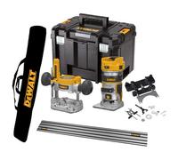Dewalt Dcw604Nt 18V Xr Brushless Router Trimmer 1/4" + Plunge + Guide Rail