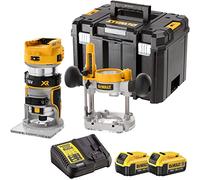 Dewalt DCW604NT 18V XR Brushless Router Trimmer with 2 x 4.0Ah Battery & Charger - Versatile and Durable Woodworking Tool, Dewalt Trimmer, 18v Router Trimmer, Power Tools Combo Kits