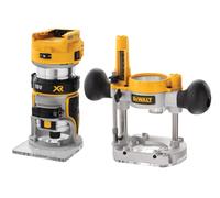 Dewalt DCW604NT-XJ 18v XR BL Router Trimmer Bare Unit Extra Bases Plunge + Case