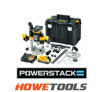 Dewalt Dcw620H2-Gb 1/2In Plunge Router 18V 2 X 5.0Ah Powerstack Li-Ion
