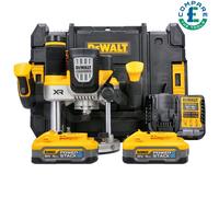Dewalt Dcw620H2-Gb 1/2In Plunge Router 18V 2 X 5.0Ah Powerstack Li-Ion