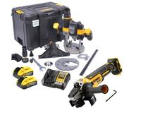 Dewalt Dcw620H2 18V Xr Plunge 1/2" 12mm Router Brushless + 2X 5Ah + Dcg405N