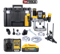DeWalt DCW620NT 18V Brushless Plunge Router + 1 x 5 Ah Battery, Charger & Case
