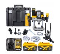 Dewalt Dcw620Nt 18V Brushless Plunge Router + 2 X 5Ah Batteries, Charger & Case