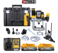 DeWalt DCW620NT 18V Brushless Plunge Router + 2x 1.7 Ah Batteries, Charger& Case
