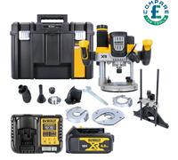 DeWalt DCW620NT 18V Brushless Plunge Router With 1 x 4Ah Battery, Charger & Case
