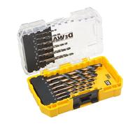 DEWALT DEWDT70728QZ 19PC HSS BLACK AND GOLD DRILL SET, BlackYellow, 23.6 cm23.