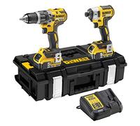 DeWalt DCK266 18v XR Cordless Brushless Combi Drill and Impact Driver 2 x 5ah Li-ion Battery Charger Case