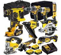 DeWalt DEWT4T10AP2 18V XR 10 Piece Combo Tool KIT 3 x 5.0Ah Battery Charger Bag